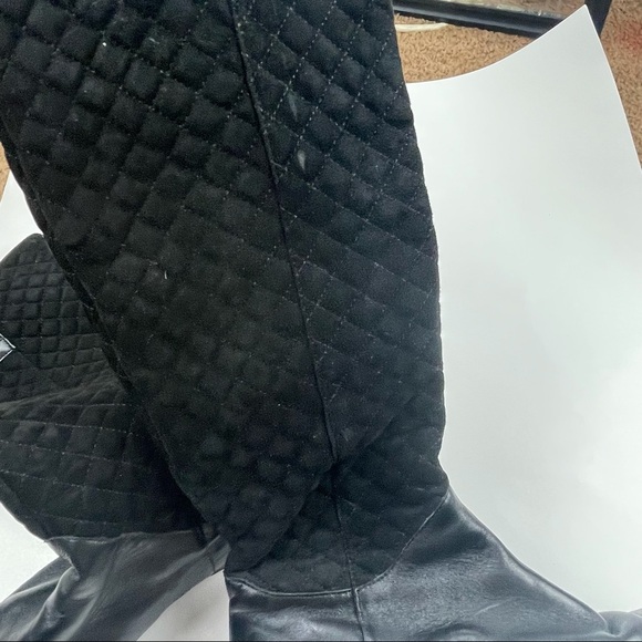 RENNY Black High Leather Riding Boots Size 7.5 - Picture 7 of 8